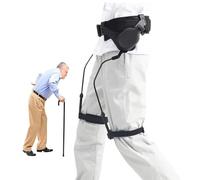 Aide à la marche, aide à la mobilité facile à porter pour adultes et personnes âgées, aide à l'exosquelette (taille S/noir)