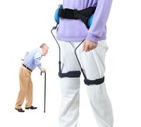 Aide à la marche, aide à la mobilité facile à porter pour adultes et personnes âgées, aide à l'exosquelette (taille S/bleu)
