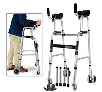 Aide à la marche Avant-bras Accoudoirs de marcheur, Aides à la marche verticale, Aides à la marche debout, Léger, Compact Pliant, Cadre entièrement ajusté Seniors