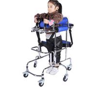 Aide à la marche portable pour personnes atteintes de paralysie cérébrale, avec 6 dispositifs coulissants, hauteur réglable (90 à 120 cm, poids 200 kg), pour hémiplégie et paralysie cérébral