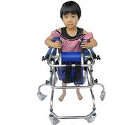 Aide à la marche pour personnes atteintes de paralysie cérébrale. Pour personnes handicapées atteintes de paralysie cérébrale/handicap cérébral, patins roulants tout-terrain en acier avec si
