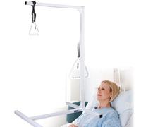 Aide à la mobilité en forme de trapèze de lit - Barre de levage en acier robuste, autoportante, réglable en hauteur, supporte jusqu'à 118 kg, idéale pour les personnes âgées et l'utilisation à