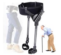 Aide à la mobilité - Entraîneur de rééducation des jambes réglable pour personnes âgées et à mobilité réduite - Support des deux jambes - Design bionique Exosquelette - 3 niveaux réglables