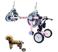 Aide à la mobilité légère à 2 roues pour animaux handicapés - Fauteuil roulant arrière pour chien pour uriner et défendre - Petits et grands chiens réglables et durables