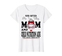 Aide à la Nutrition pour Maman et Enfant, fête des mères, Double bénédiction T-Shirt