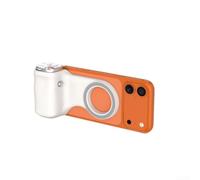 Aide à la stabilisation de téléphone portable avec lumière de remplissage pour la stabilité du cardan - Support portable en ABS pour vlogging et voyage - Noir (blanc)