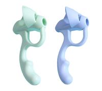 Aide à l'écriture ergonomique Poignées de stylo à cinq doigts en silicone Porte-crayon Pince pour enfants tout-petits Élèves Écriture manuscrite Porte-stylo ergonomique pour enfants