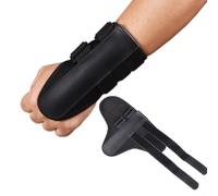 Aide à l'entraînement au poignet avec bande de compression réglable, attelle métallique cachée pour correction de la posture, néoprène pour main gauche ou droite, noir (nouveau style)