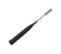 Aide à L'Entraînement de Badminton Outil de Swing Dispositif d'exercice Renforceur de Poignet Bâton de Musculation en Bois et Métal Adapté pour Les at, Ruban Adhésif Noir