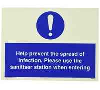 Aide à prévenir la propagation de l'infection. Veuillez utiliser la station désinfectante lorsque vous entrez