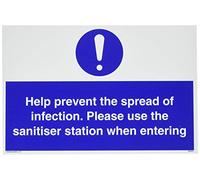 Aide à prévenir la propagation de l'infection. Veuillez utiliser la station désinfectante lorsque vous entrez