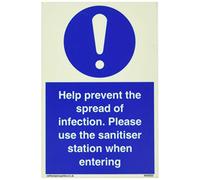 Aide à prévenir la propagation de l'infection. Veuillez utiliser la station désinfectante lorsque vous entrez