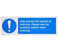 Aide à prévenir la propagation de l'infection. Veuillez utiliser la station désinfectante lorsque vous entrez