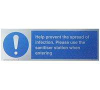 Aide à prévenir la propagation de l'infection. Veuillez utiliser la station désinfectante lorsque vous entrez