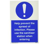 Aide à prévenir la propagation de l'infection. Veuillez utiliser la station désinfectante lorsque vous entrez