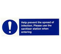 Aide à prévenir la propagation de l'infection. Veuillez utiliser la station désinfectante lorsque vous entrez