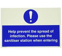 Aide à prévenir la propagation de l'infection. Veuillez utiliser la station désinfectante lorsque vous entrez