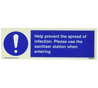 Aide à prévenir la propagation de l'infection. Veuillez utiliser la station désinfectante lorsque vous entrez