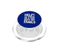Aide Amusante piégée sur Le Bateau Vacances en Famille Croisière Voyage PopSockets PopGrip pour MagSafe