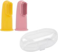 Aide au brossage des dents, set de 2 avec boîte de rangement