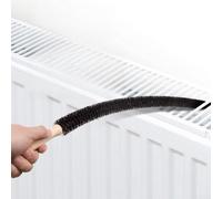 Aide au nettoyage du radiateur avec tige en fil flexible et poignée en bois pour améliorer l'efficacité du chauffage et la circulation de l'air