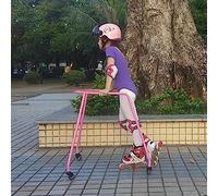 Aide au patinage à roulettes pour débutants - Entraîneur léger à 4 roues avec équipement de protection pour enfants qui apprennent à patiner