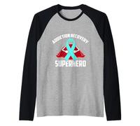 Aide au rétablissement de la dépendance aux Super-héros Warrior Fighter Manche Raglan