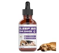 Aide au sommeil des chiots - Gouttes apaisantes pour chiots en cas de stress | Aide à l'endormissement naturelle pour chiens en cas de stress, de séparation, d'entraînement et de voyage
