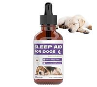 Aide au sommeil pour chien en forme de gouttes | Gouttes apaisantes pour chiots en cas de stress - Aide à l'endormissement naturelle pour chiens en cas de stress, de séparation, d'entraînement et de