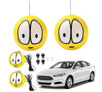 Aide au stationnement dans le garage - Boule de stationnement, 4 pièces de 6 cm, kit d'assistance aux grands yeux avec corde 4 m, système guidage à double arrêt garage, kit d'assistance