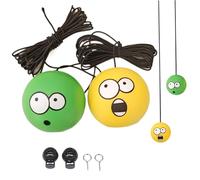 Aide au stationnement de balle de tennis garage, aide au stationnement garage, aux grands yeux mignons et drôles avec corde, système guidage à double arrêt balle, accessoires voit