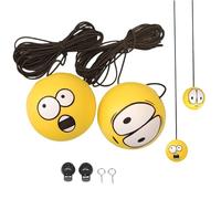 Aide au stationnement de balle de tennis garage, aide au stationnement garage, aux grands yeux mignons et drôles avec corde, système guidage à double arrêt balle, accessoires voit