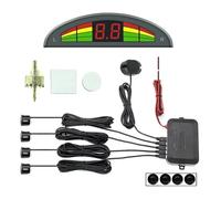 Aide Au Stationnement Kit Capteurs Stationnement Radar Recul pour Voiture 4 Distance Détection 0-2 Mètres Affichage D'alarme Sonore
