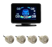 Aide Au Stationnement Radar Recul Arrière Voiture Capteur Stationnement Détecteur Électronique Parktronic Kit Assistance Recul(Or,4)