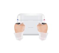 Aide auditive rechargeable 16 canaux ITC aide auditive pour sourds mini haut-parleur sans fil en 2024 meilleurs écouteurs pour appareils auditifs sévisibles - Type F50D2-Pair