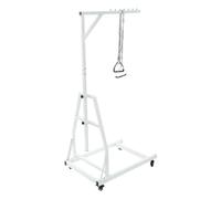 Aide Autonome pour Se Lever du Lit pour Seniors, Galet de lit autoportant | Potence de Lit Autoportante Réglable 90-190 cm, Aide à la traction multifonction avec poignée trapézoïdale Capacité 150 kg