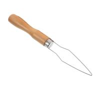 Aide-boutons en Bois Beige pour Vêtements et Manteaux, Usage Quotidien | Mécanisme à Levier, Fente Élastique, Prise Antidérapante, Bords Arrondis, pour Convalescence et Cabinet