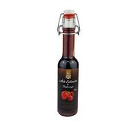 Aide culinaire de déglaçage et d'assaisonnement à base de vinaigre doux aromatisé à la fraise bio.