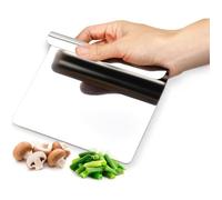 AIDE DE CUISINE MULTI-USAGE en acier inox 18/10 - ramasse légumes, ustensiles de cuisine inox, raclette legumes cuisine