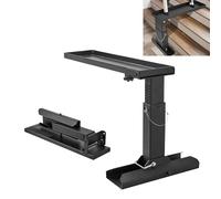 Aide Escalier de Sécurité, Stabilisateur d'Échelle Pliable et Réglable pour Sols Inégaux et Marches Installation Facile Base Large Antidérapante pour un Travail en Toute Sérénité (30-46 CM)