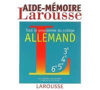 Aide-mémoire, allemand
