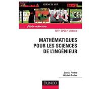 Aide-mémoire de mathématiques pour les sciences de l'ingénieur - Daniel Fredon - Dunod - broché - Scolaire / Universitaire