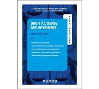 Aide-mémoire - Droit à l'usage des infirmiers - Géraldine Rigo - Dunod - broché - Etude