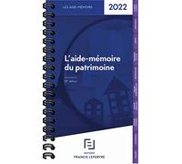 Aide Mémoire du Patrimoine 2022