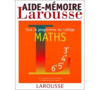 Aide-mémoire, maths