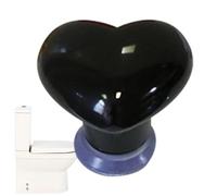 Aide pour réservoir de toilettes en forme de cœur - Poignée facile à pousser, bouton de chasse d'eau décoratif | Outil compact avec ajustement et texture lisse, accessoire de salle de bain pratique