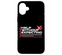 Aide sans Attendre - Typographie Urbaine Streetwear Coque pour iPhone 16 Plus