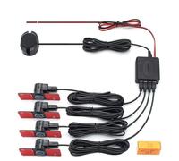 Aide stationnement Assistant Capteur Stationnement Voiture Positionnement Plats 13 Mm Radar Recul Son Buzzer Alarme Sonore(Black)