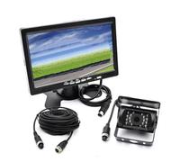 Aide Stationnement Caméra Recul IR pour Véhicule Connecteur À 4 Broches + Moniteur pour Vue Arrière LCD Couleur TFT 7 "800x480 pour Bus Camion RV Camera Recul Voiture(C)