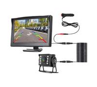 Aide Stationnement Caméra recul Universelle Paking pour Voiture avec Moniteur 5 Pouces pour Camion écran CCD HD Vision Nocturne LED étanche(10M Cable)